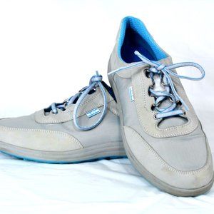 SAS Womens Grey and blue Walking Shoes USA Made